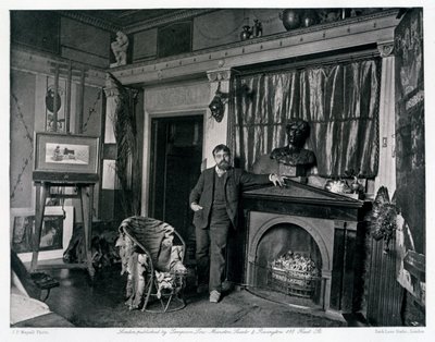 L. Alma-Tadema in his studio c.1884 by Joseph Parkin Mayall